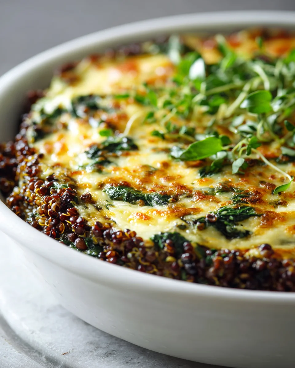 Quinoa Linsen Spinat Auflauf: Gesund, lecker & einfach!