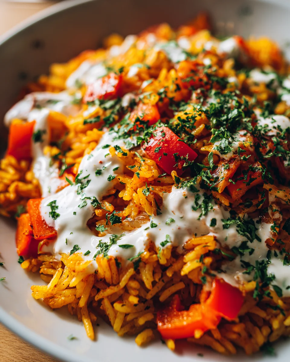 Paprika Reis Pfanne: Dein schnelles & leckeres Abendessen!