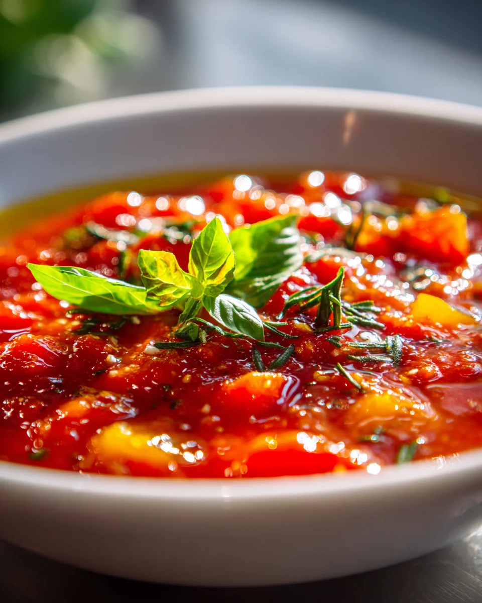 No Cook Frische Tomaten Blender Sauce – Schnell und Lecker!