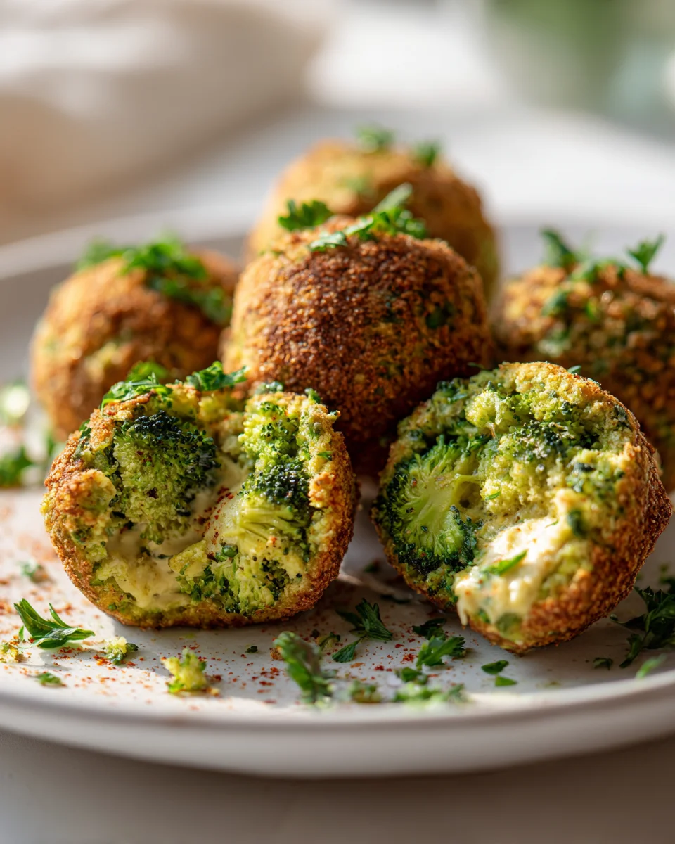 Vegane Brokkoli Käse Bällchen mit Cashew Creme: Einfach himmlisch!