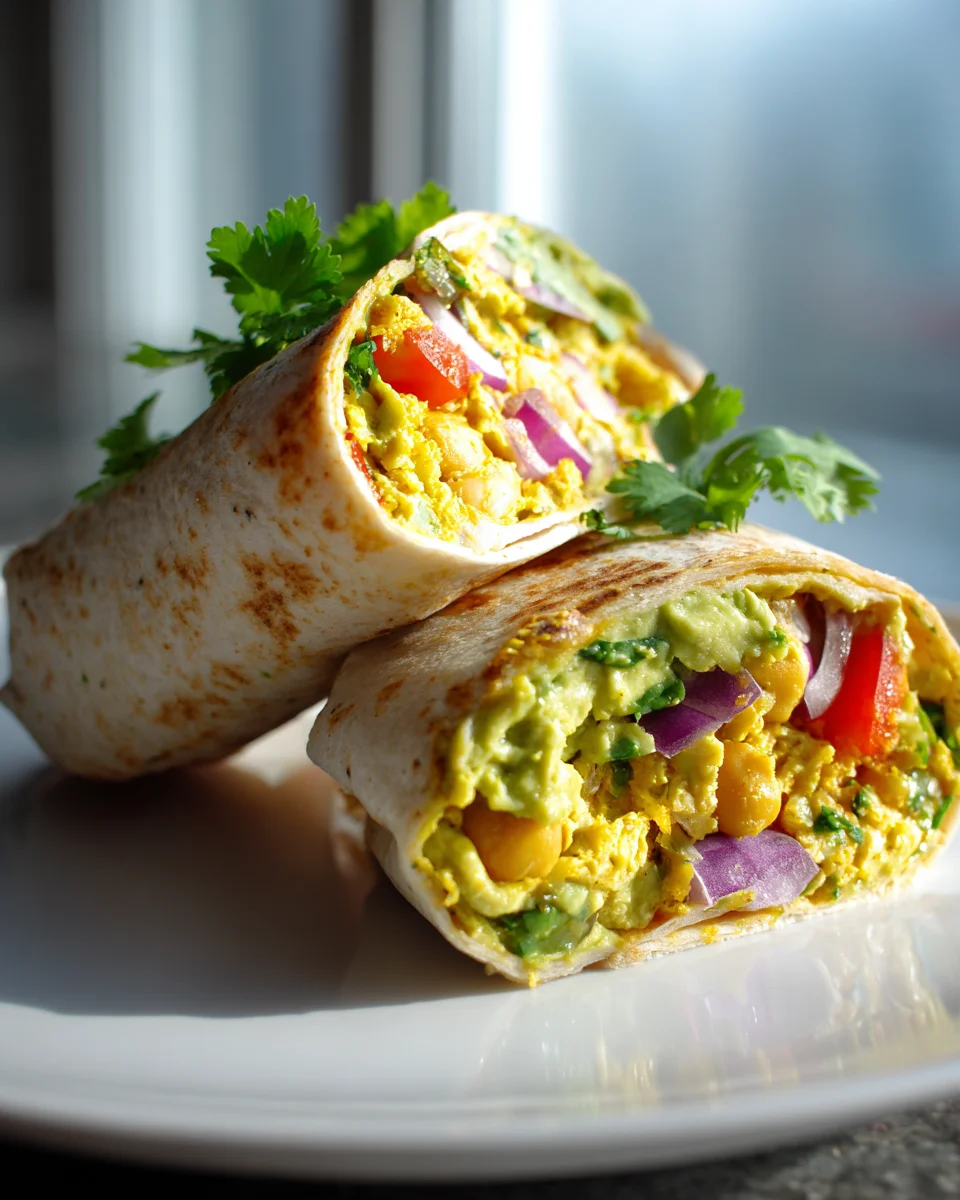 Würzig-frischer Kichererbsen-Avocado-Wrap: Blitzschnell zubereitet!
