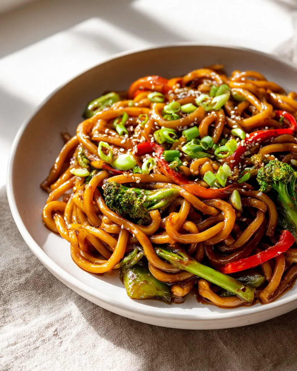 One Pan Yaki Udon mit Rind & Gemüse – Schnell & Lecker!