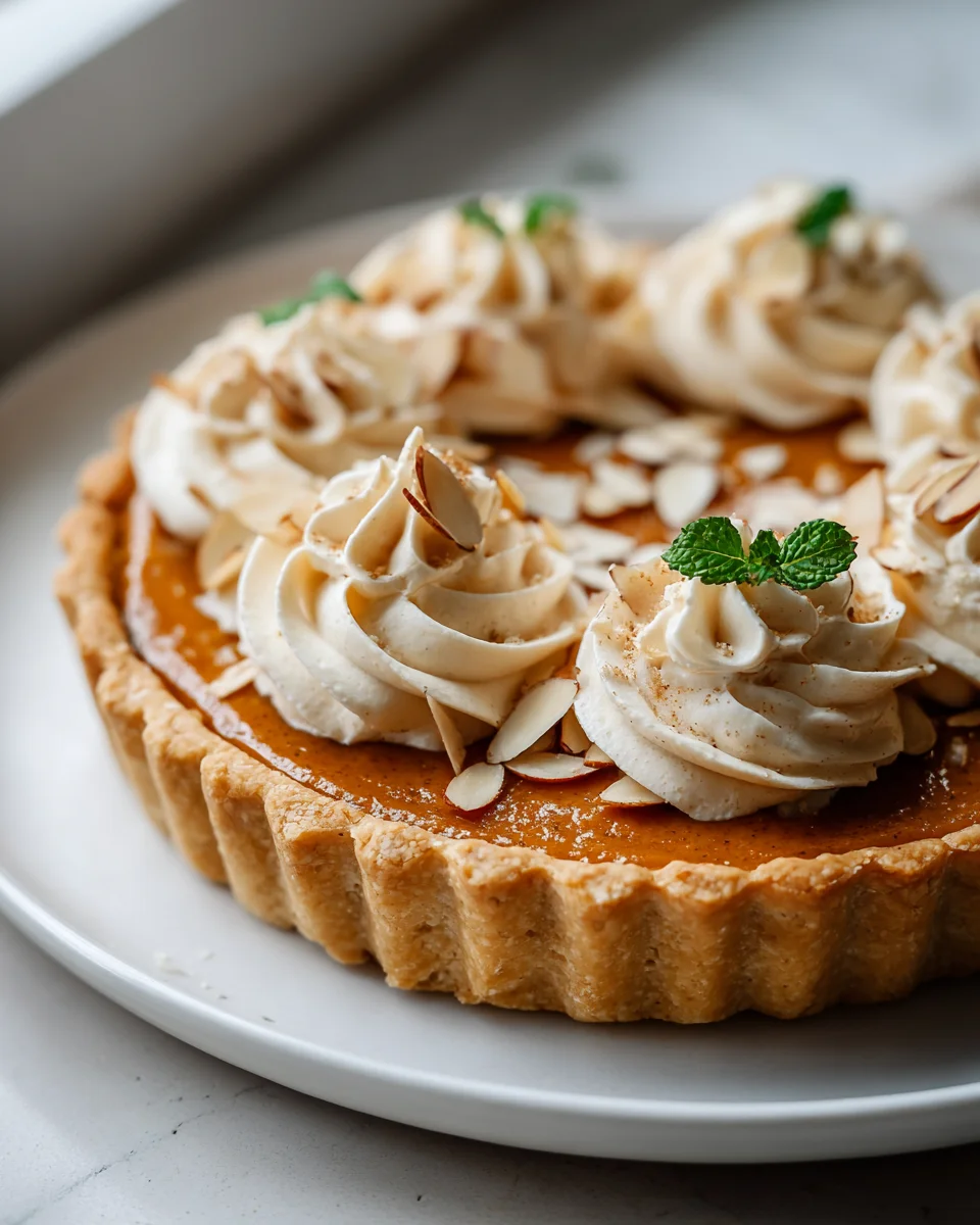 Kürbis-Tarte mit Mandelcreme: Cremig & Alkoholfrei genießen