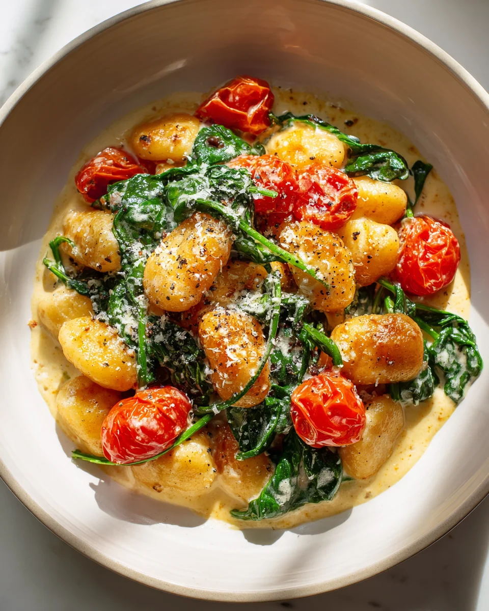 Ultimative Schnelle Gnocchi Pfanne: Tomate & Spinat