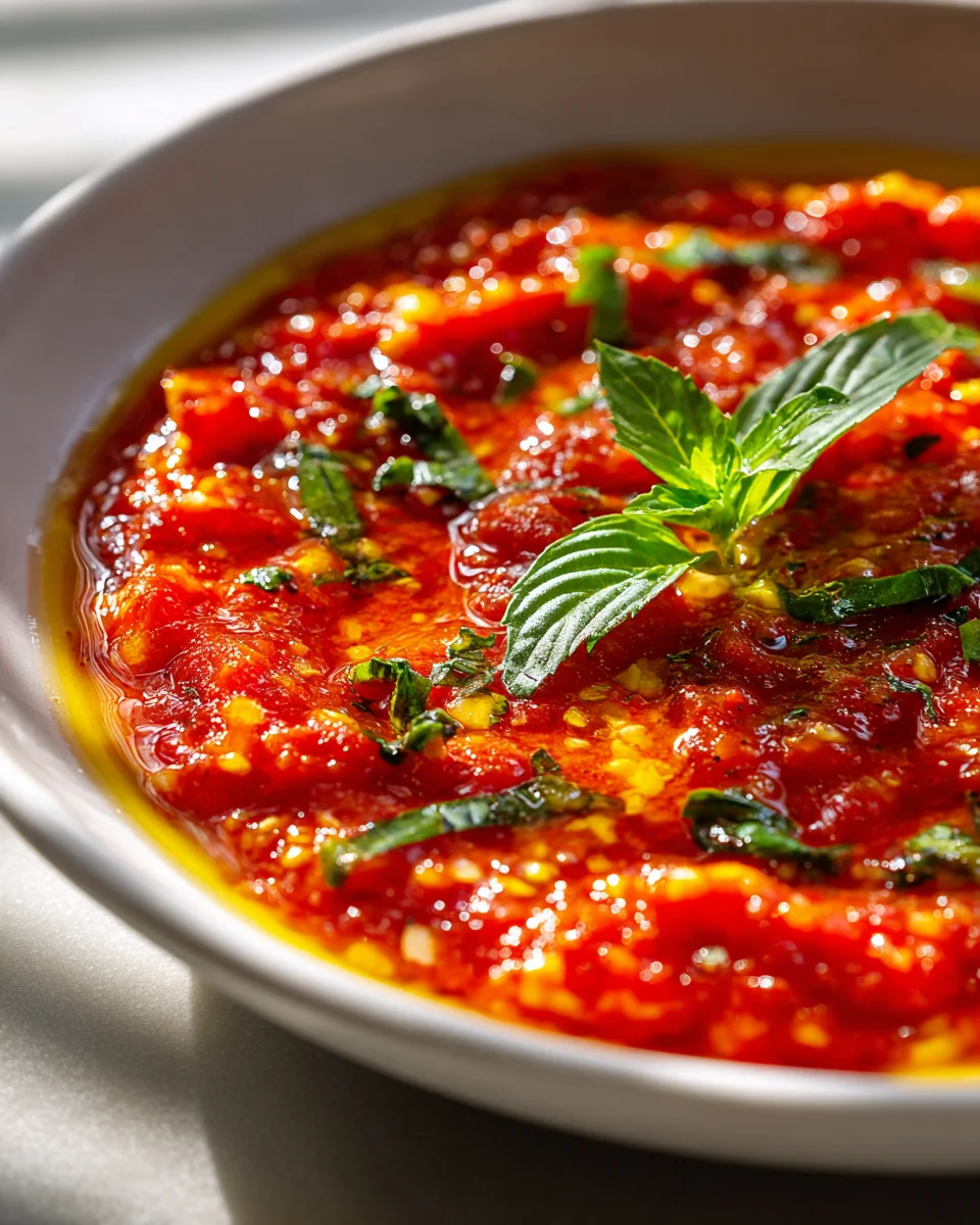 No Cook Frische Tomaten Blender Sauce – Schnell und Lecker!