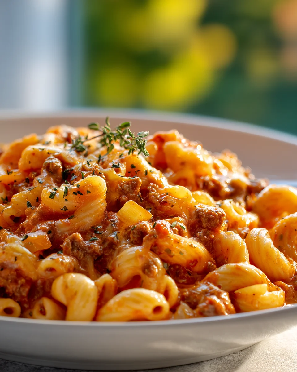 Hausgemachter Rinder Hamburger Helper: Schnell & Köstlich!