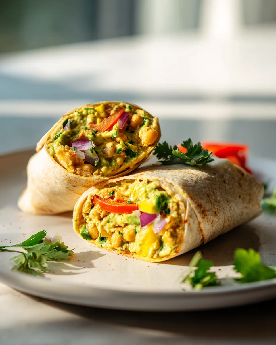 Würzig-frischer Kichererbsen-Avocado-Wrap: Blitzschnell zubereitet!
