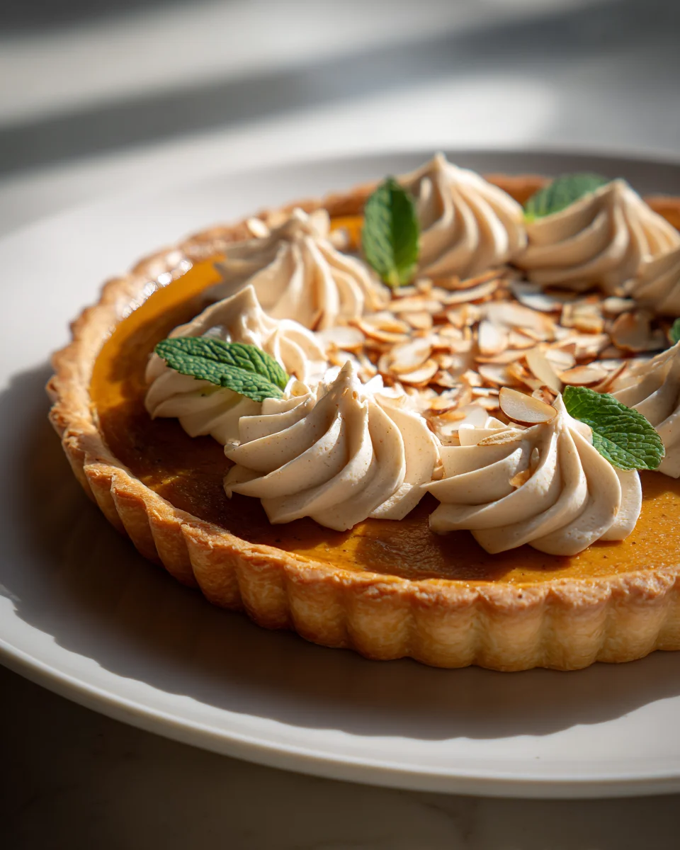 Kürbis-Tarte mit Mandelcreme: Cremig & Alkoholfrei genießen
