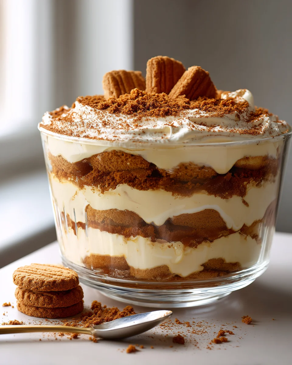 Cremiges Biscoff Tiramisu Trifle: Das perfekte Schichtdessert