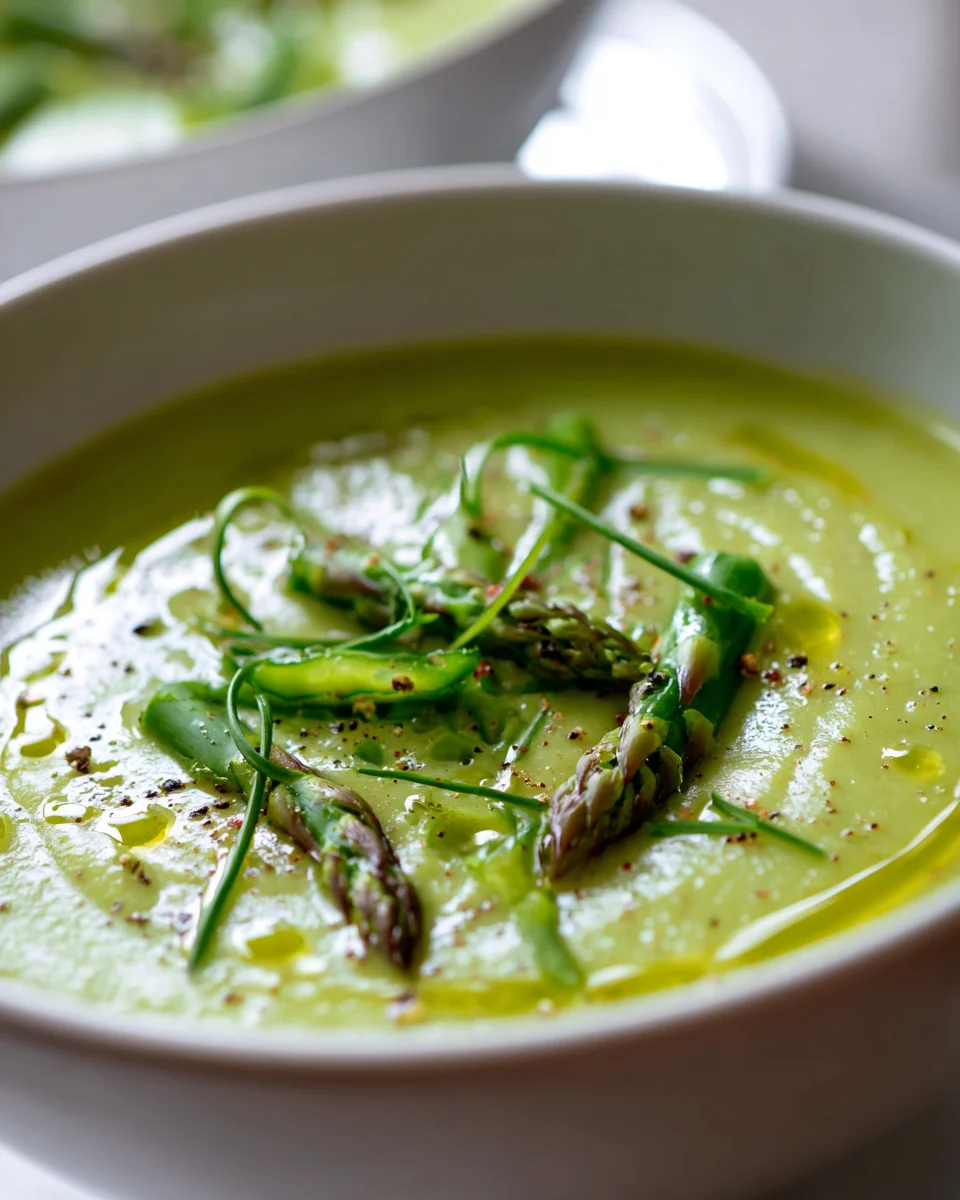 Grüne Spargelcremesuppe mit Kartoffeln – Cremig & Lecker