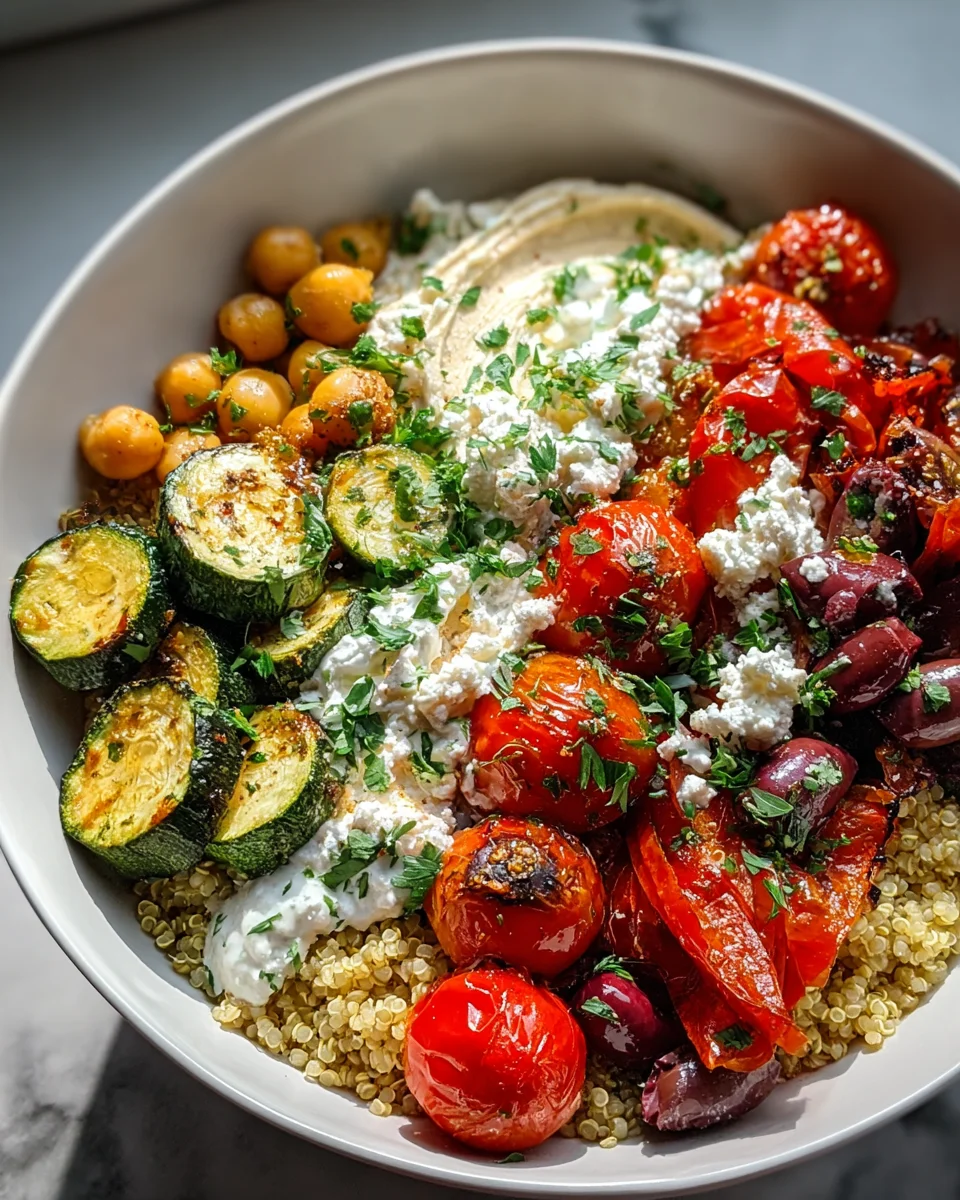 Mediterrane Buddha Bowl: Gesund, bunt und voller Geschmack!