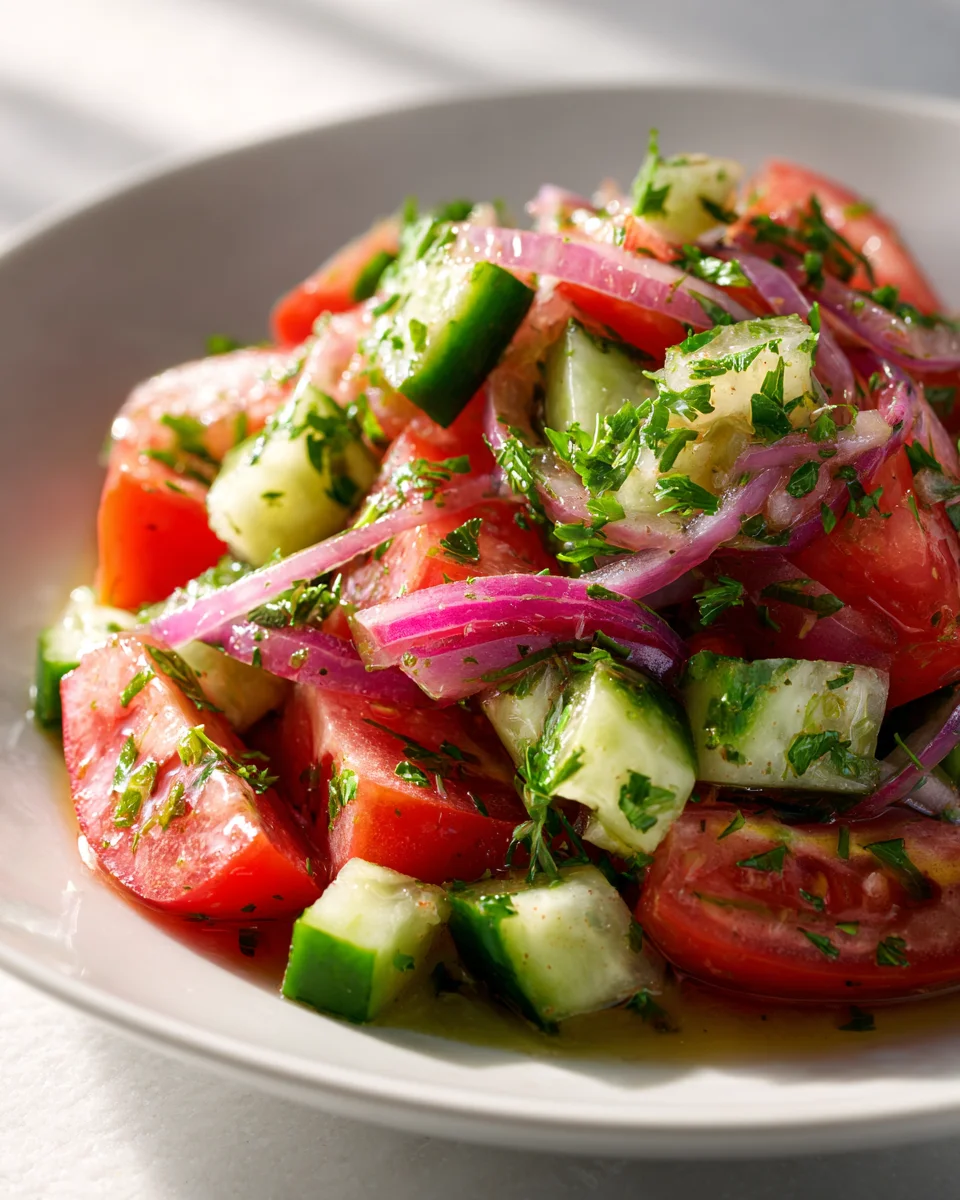 Tomaten Gurken Salat: Frisch, leicht & perfekt für den Sommer!