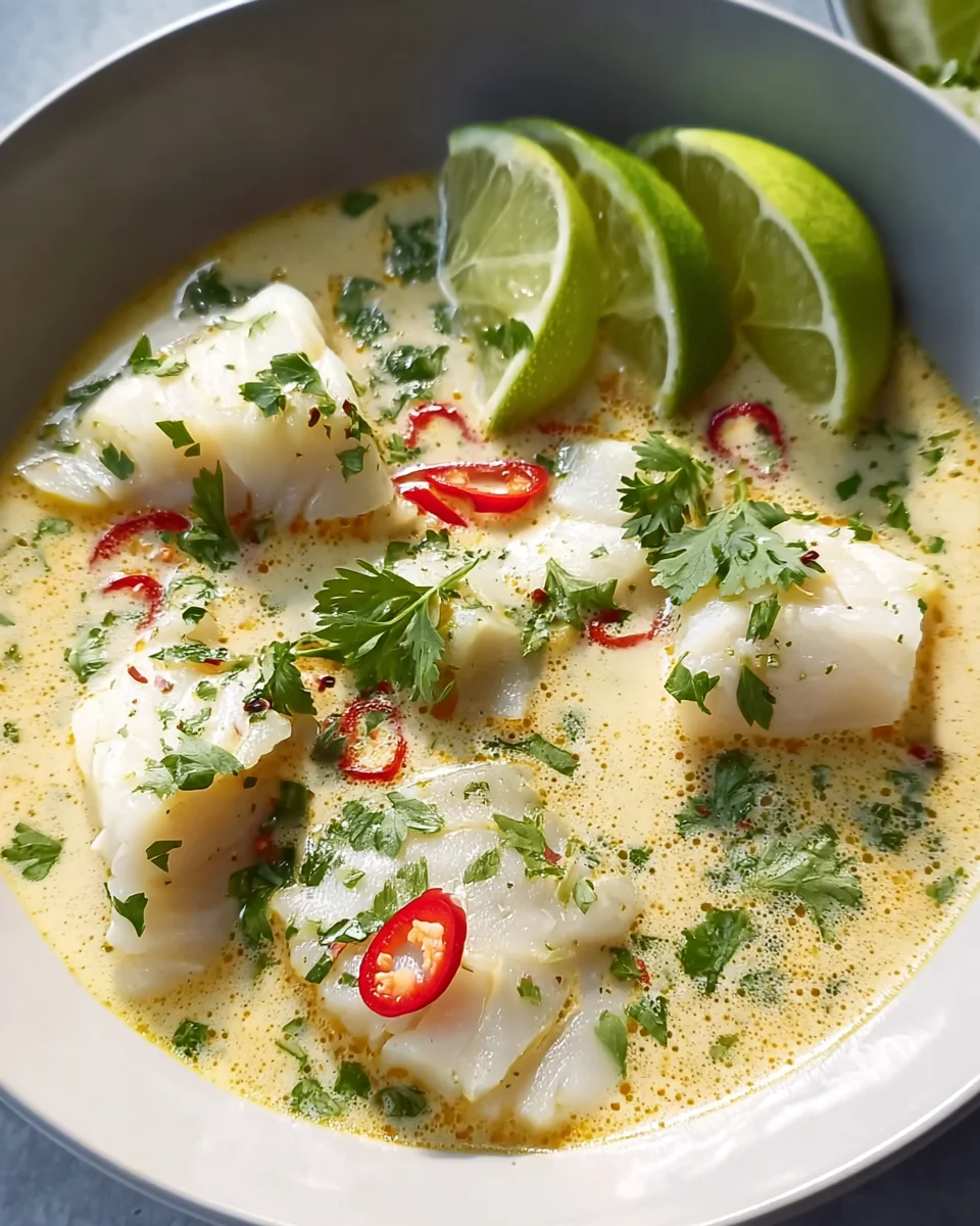 Cremige Kokos-Limetten-Fischsuppe – Ein Genuss für Feinschmecker!