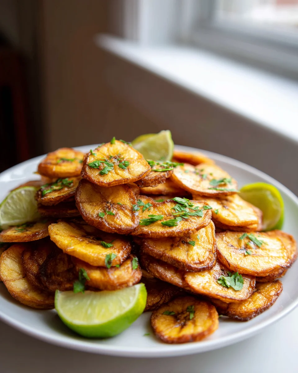 Knusprige Air Fryer Plantain Chips – Gesund und Lecker!