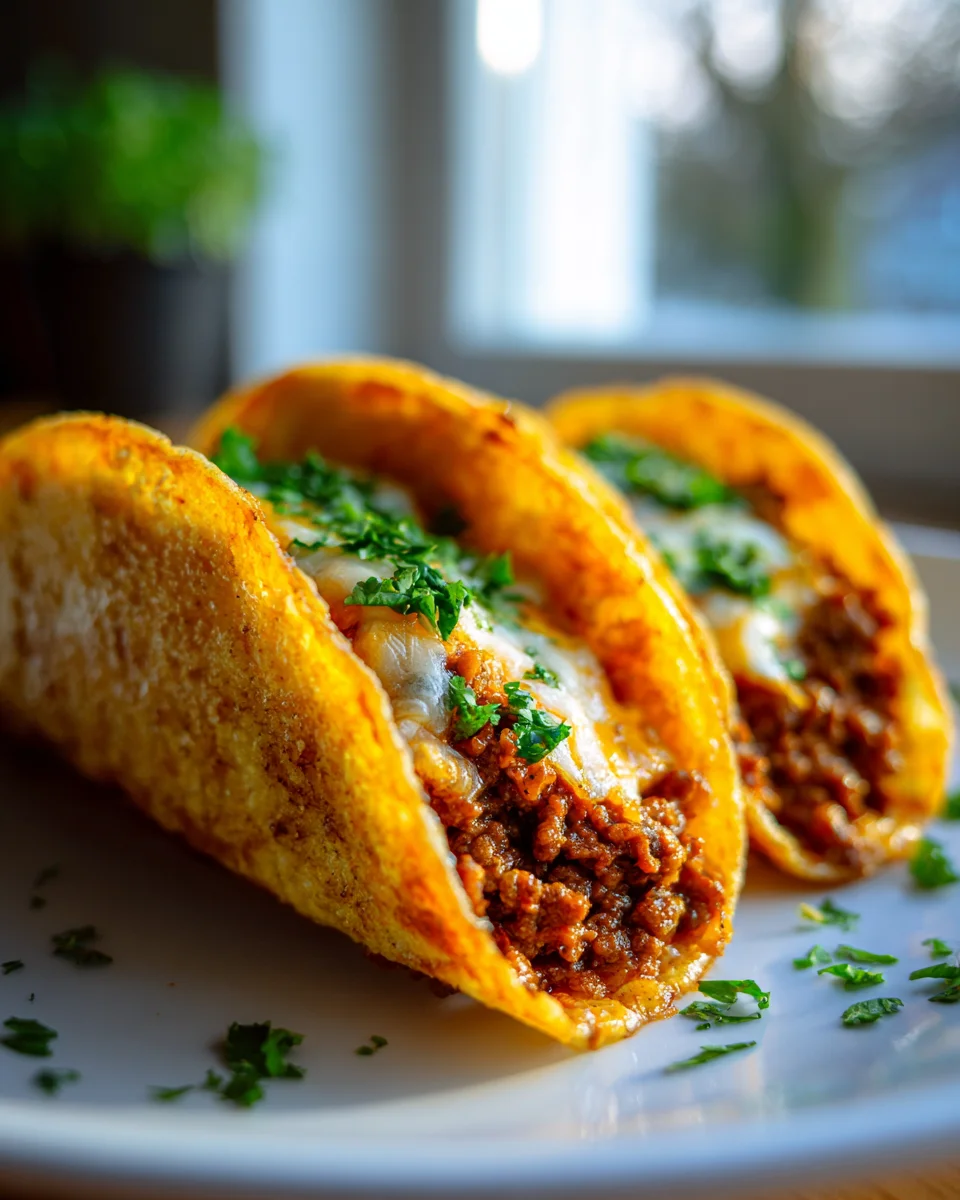 Knusprige Rinderhack-Tacos: Einfach, schnell & unwiderstehlich