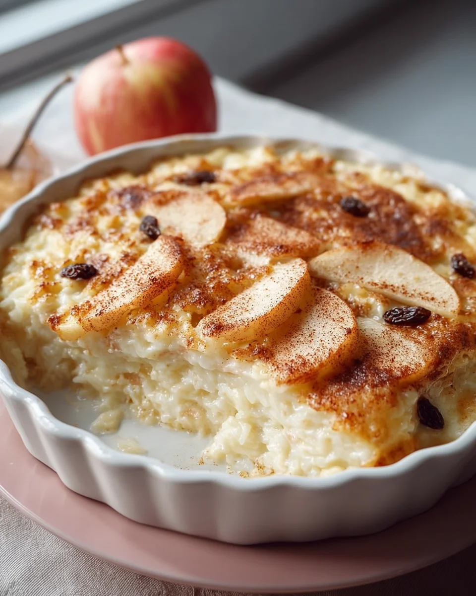 Milchreisauflauf mit Äpfeln – Einfaches Rezept für Genuss