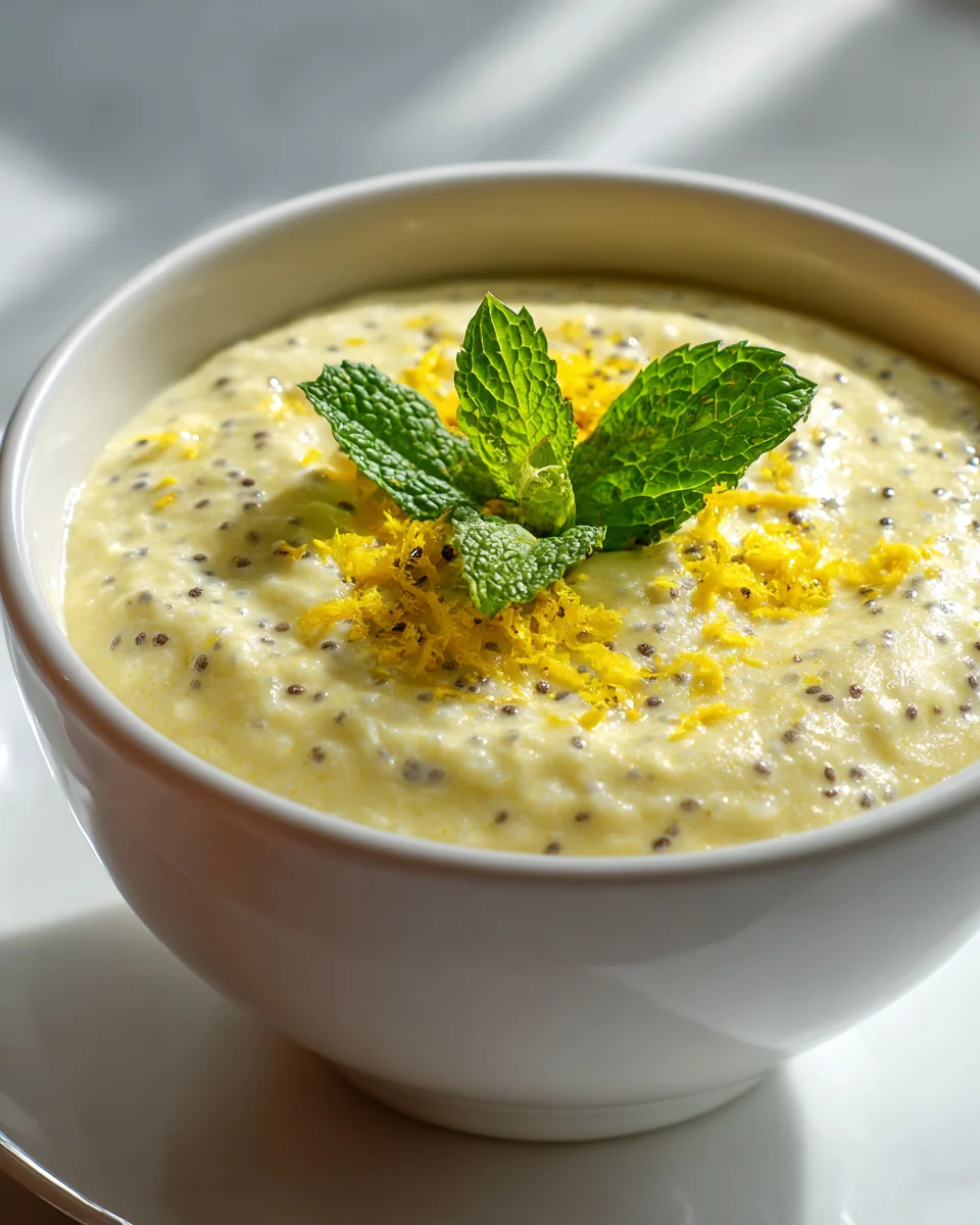 Zuckerarmer Zitronen Chia Pudding – Gesundes & leichtes Dessert