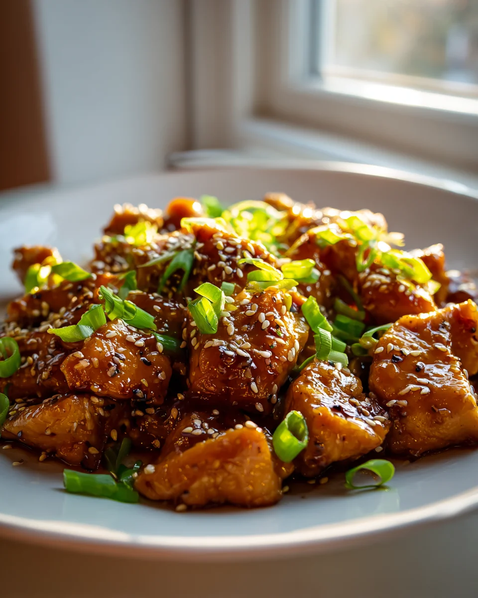 Karamellisiertes Sesam Hähnchen – Einfach & Lecker