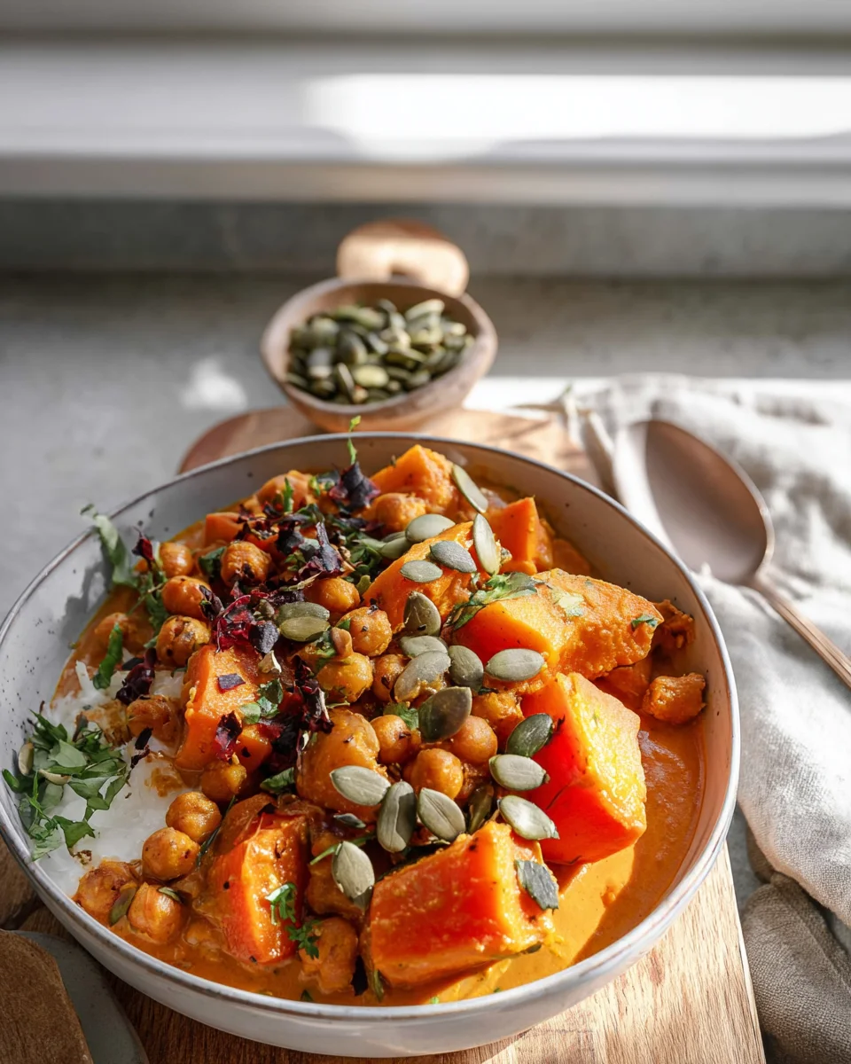 Cremiges Veganes Kürbis Curry: Einfaches & gesundes Rezept
