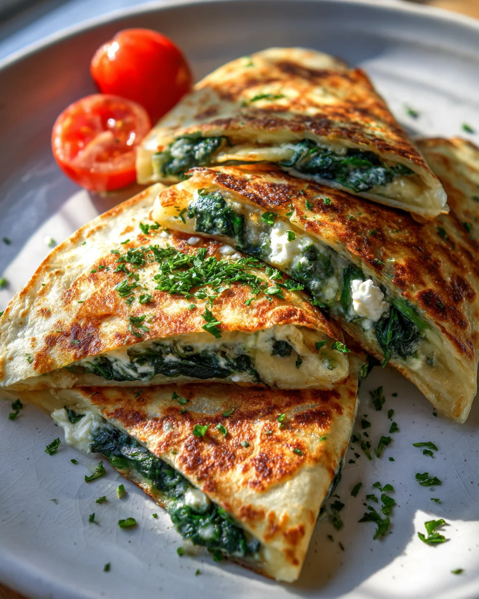 Schnelle Spinat Feta Quesadillas: Lecker in Minuten!