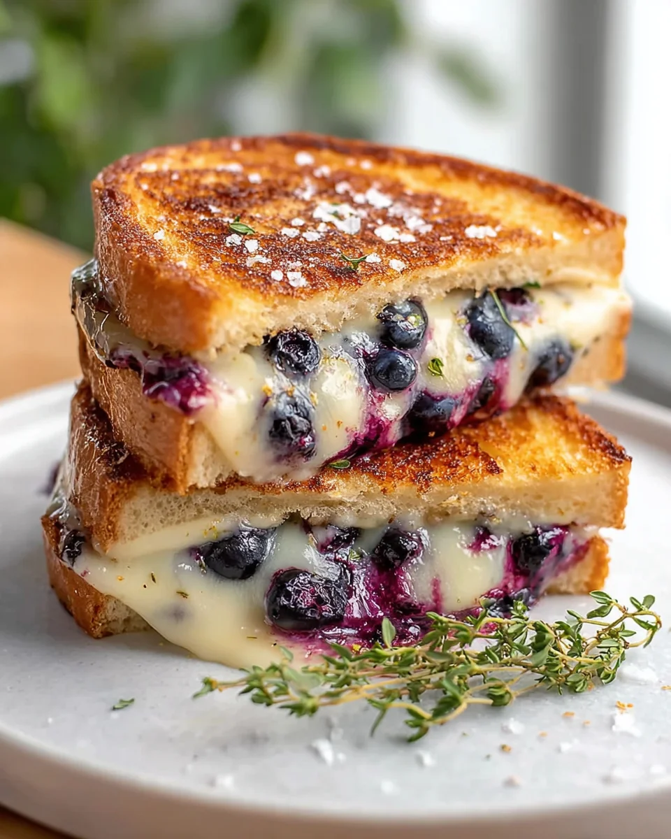 Crispy Blueberry Grilled Cheese: Knusprig & Fruchtig Genießen!