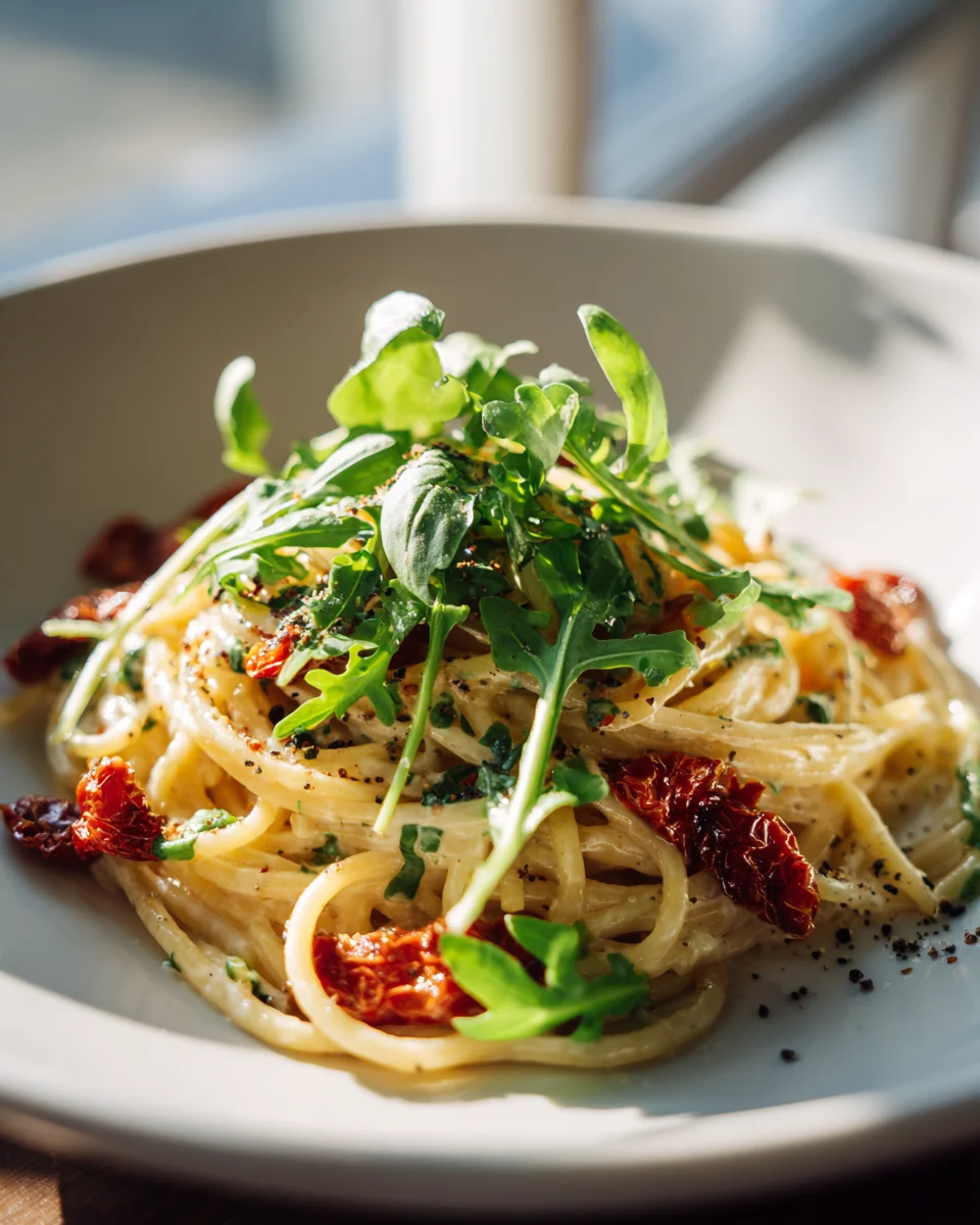 Nudelsalat à la Tim Mälzer: Mediterran mit Tomaten & Rucola