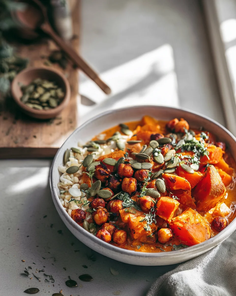 Cremiges Veganes Kürbis Curry: Einfaches & gesundes Rezept