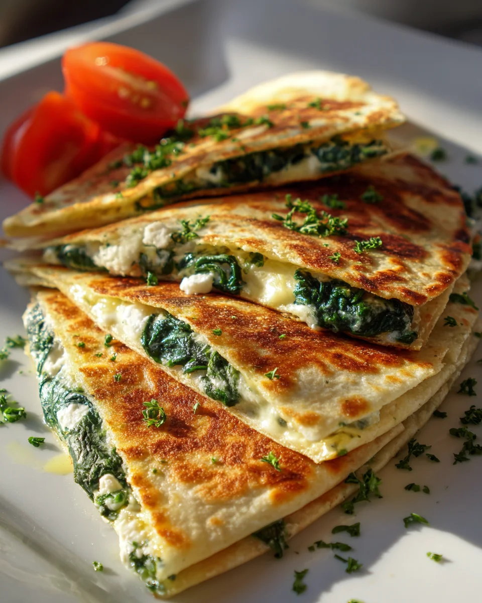 Schnelle Spinat Feta Quesadillas: Lecker in Minuten!