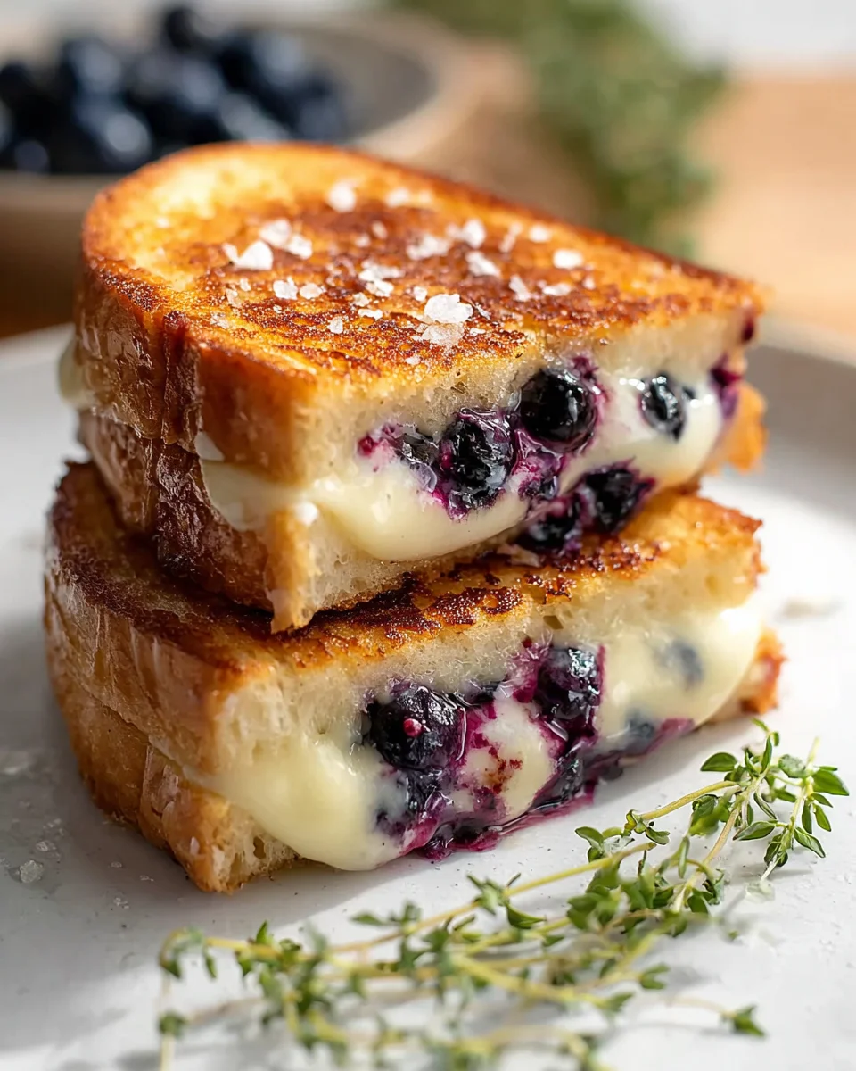 Crispy Blueberry Grilled Cheese: Knusprig & Fruchtig Genießen!