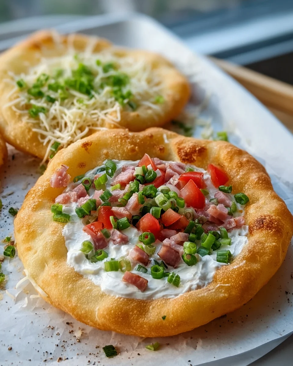 Krosse Langos aus der Heißluftfritteuse – einfach lecker!