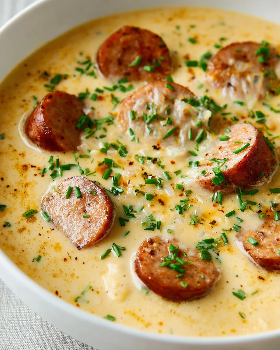 Cremige Kartoffelsuppe mit Würstchen – Einfach und Lecker!