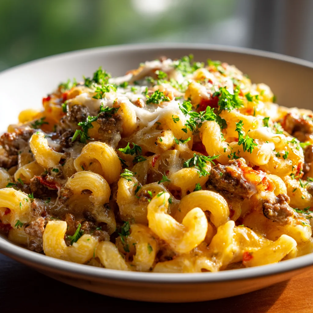 One Pot Makkaroni Alla Mamma – Schnelles Familienrezept!