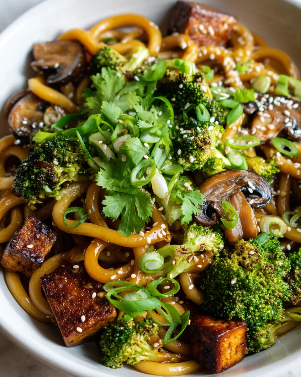 Udon Nudel & Gemüse Bowl: Einfach, frisch & voller Geschmack!