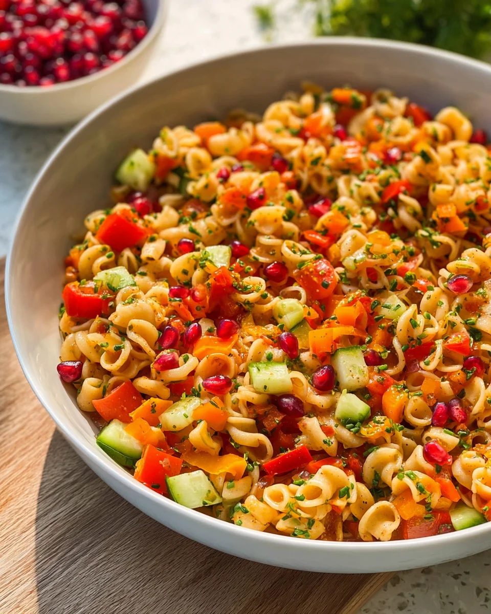 Tuerkischer Nudelsalat: Einfach, schnell & superlecker!