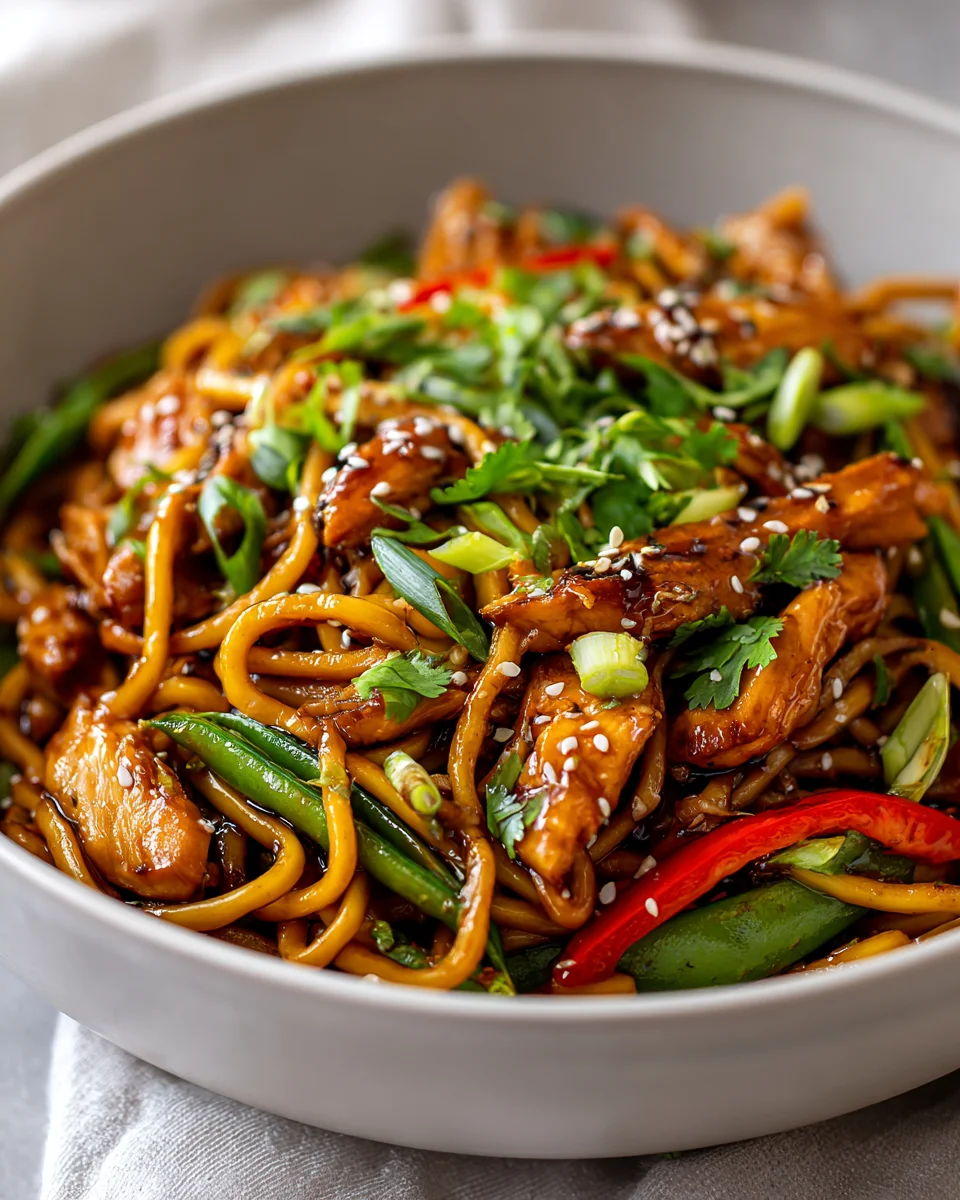 Hähnchen Teriyaki Nudeln: Schnell & Aromatisch in Minuten!