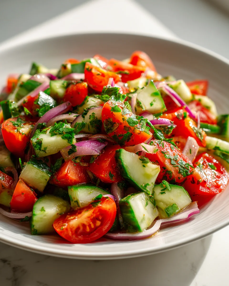Tomaten Gurken Salat: Frisch, leicht & perfekt für den Sommer!
