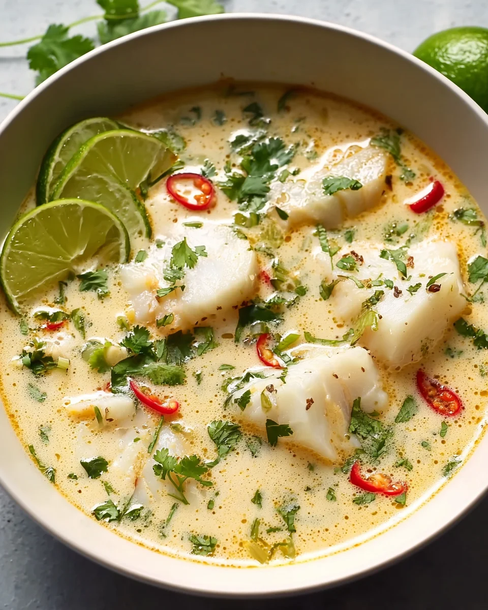 Cremige Kokos-Limetten-Fischsuppe – Ein Genuss für Feinschmecker!