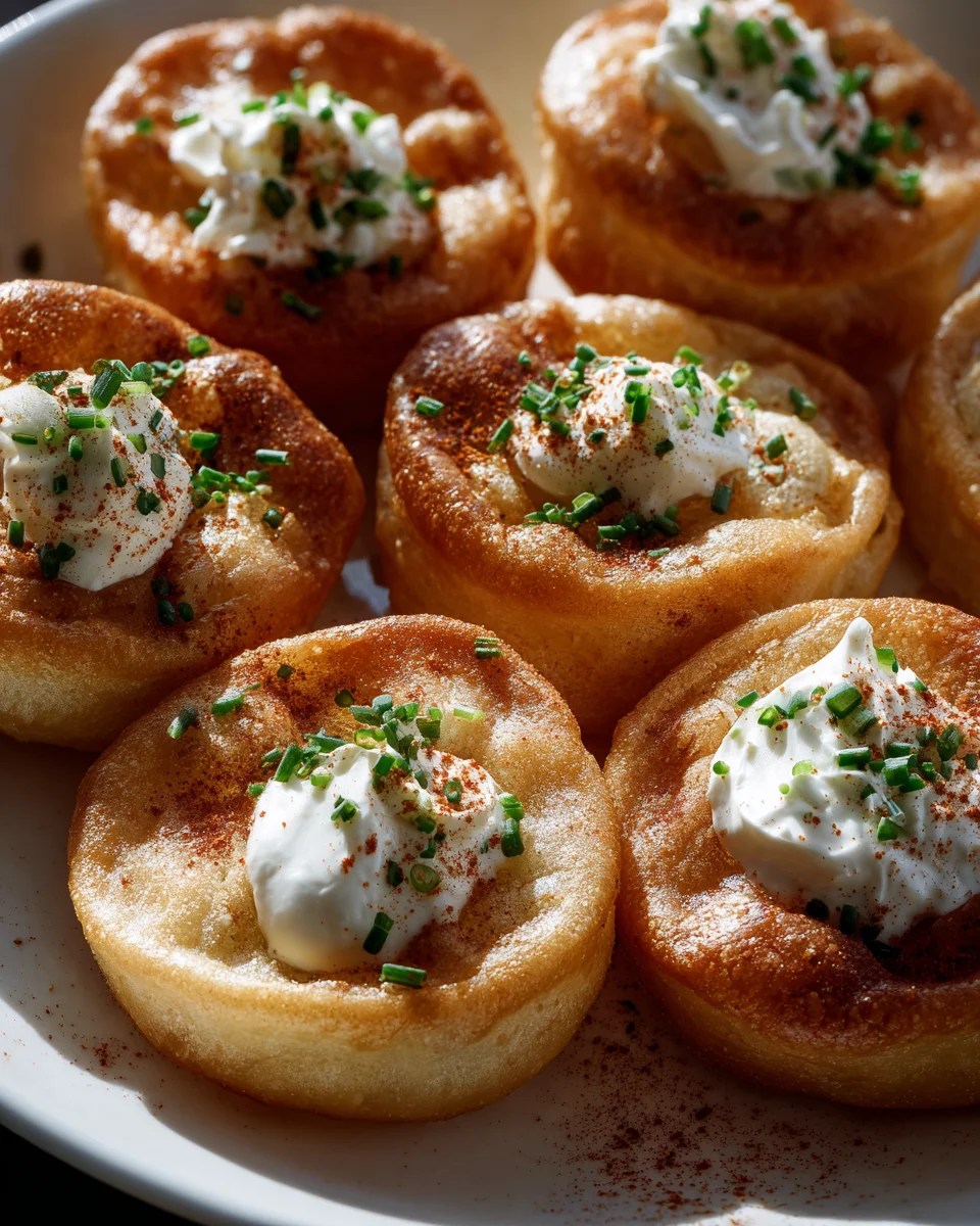 Leckere Mini Langos Snack aus der Heißluftfritteuse Rezept