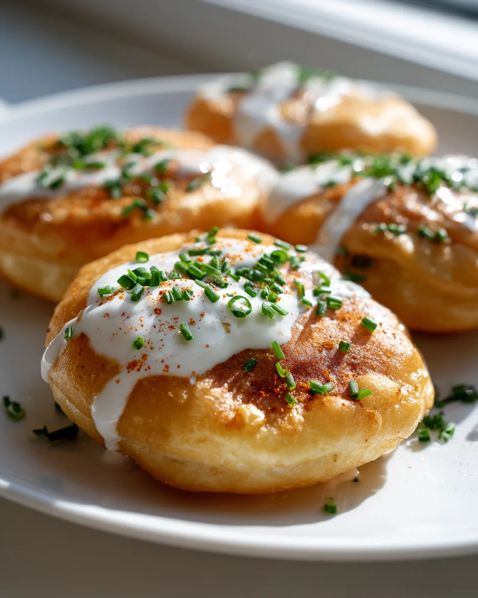 Knusprige Mini Langos aus der Heißluftfritteuse