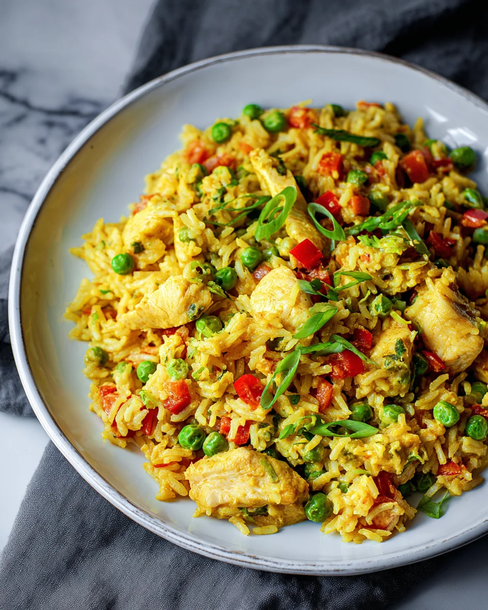 Leckeres One Pot Curryreis mit Hähnchenbrust Rezept