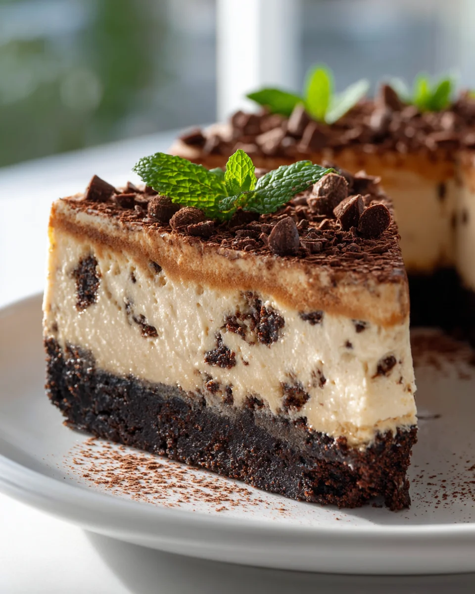 Gefrorener Himbeer-Brownie-Cheesecake ohne Alkohol Rezept