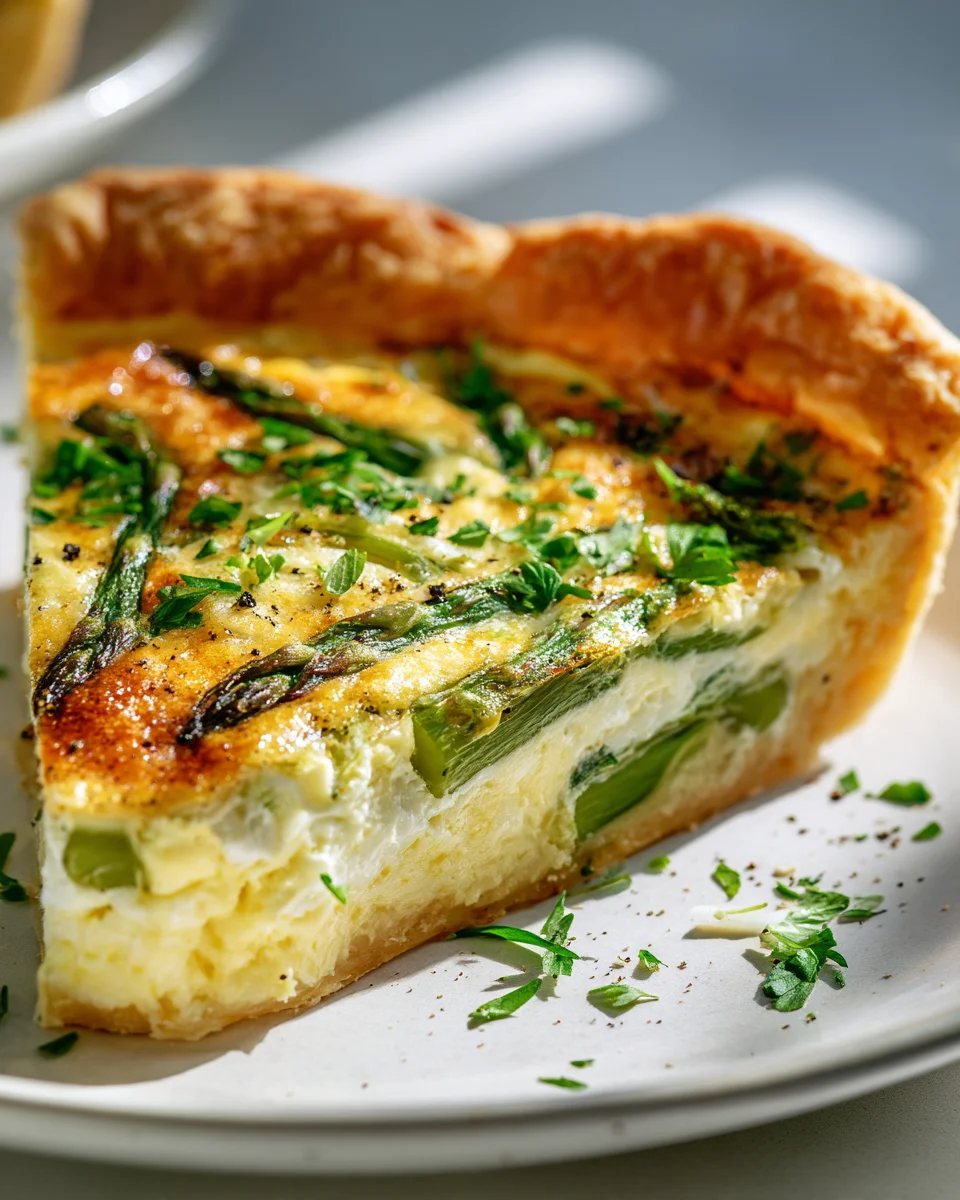Spargel Quiche mit Blätterteig – Einfach und köstlich!