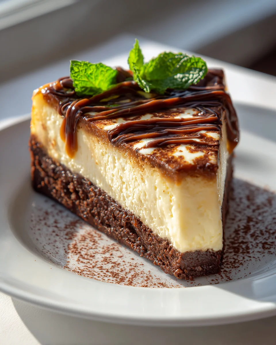 Gefrorener Himbeer-Brownie-Cheesecake ohne Alkohol Rezept