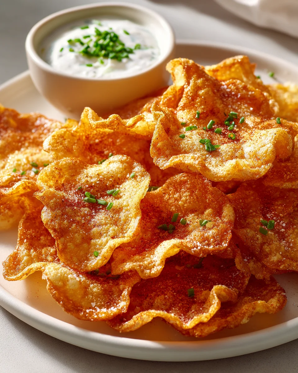 Schnelle Hüttenkäse Chips Zum Knabbern