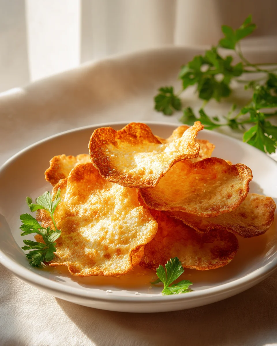 Knusprige Hüttenkäse-Chips für Genießer!