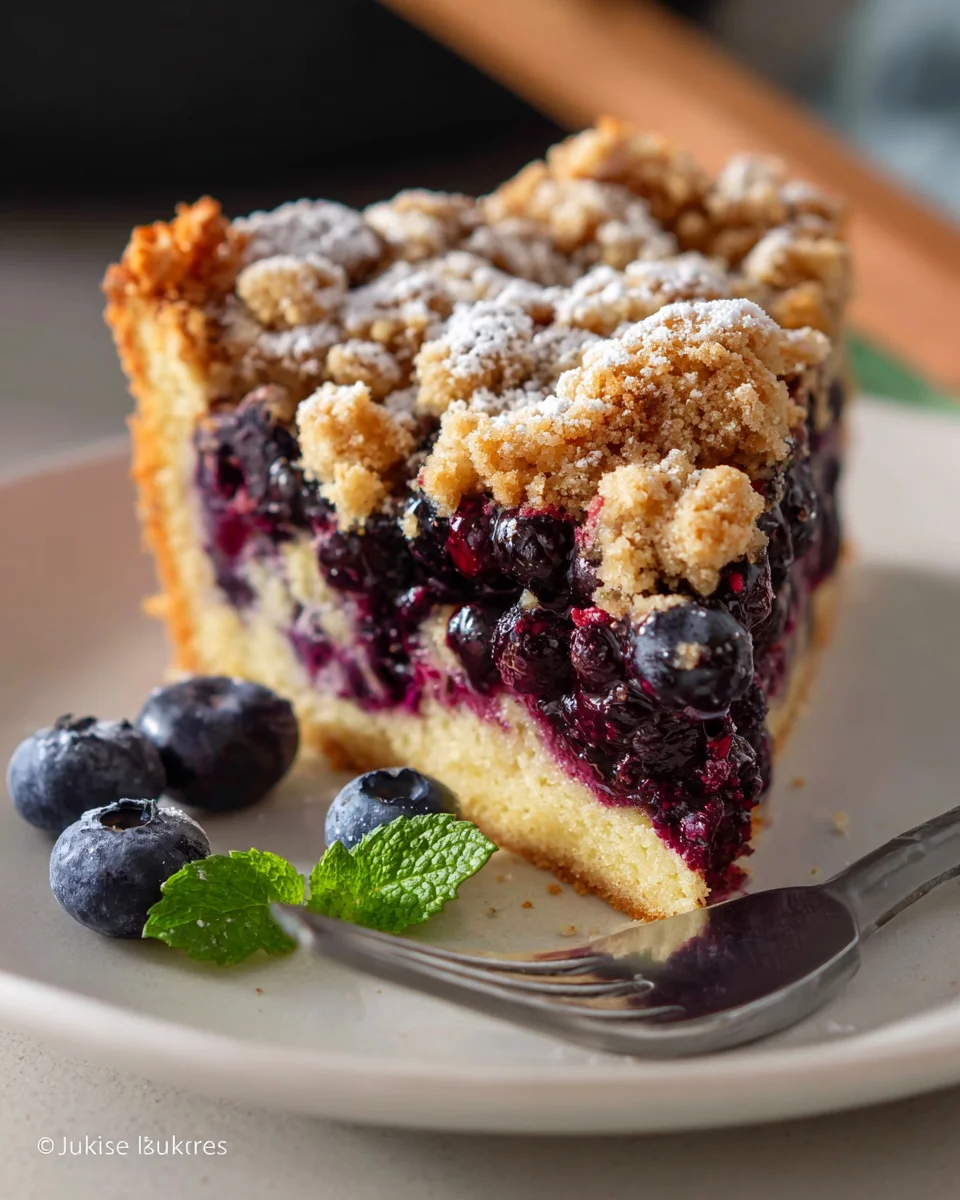 Saftiger deutscher Blaubeerkuchen – Ein einfaches Rezept!
