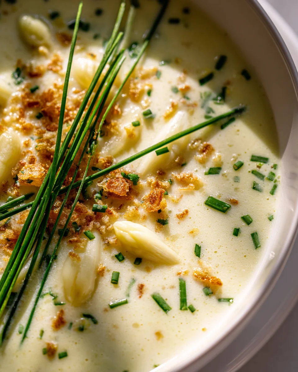 Spargelsuppe mit Butterbröseln