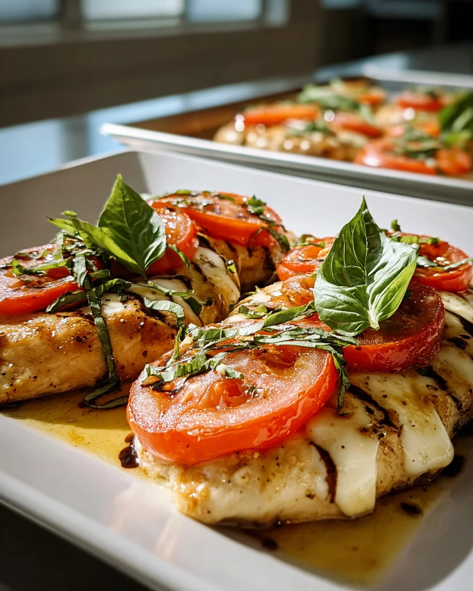 Leckeres Caprese Chicken: Erfrischend genießen!