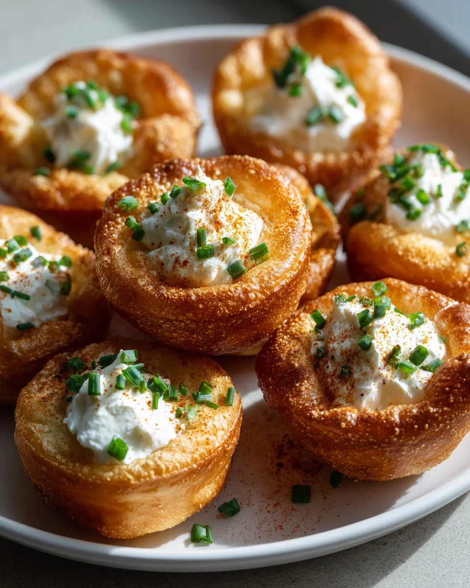 Leckere Mini Langos Snack aus der Heißluftfritteuse Rezept