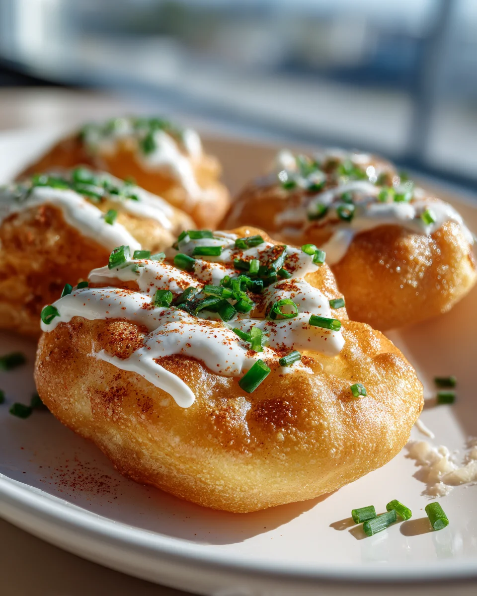 Knusprige Mini Langos aus der Heißluftfritteuse